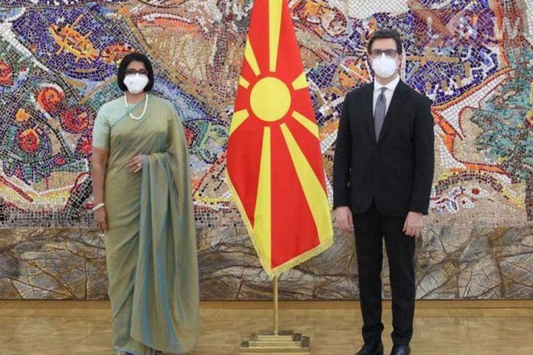 Ambassador Unambuwe presents Credentials to President Pendarovski of the Republic of North Macedonia