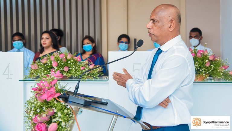 GENESIS OF A NEW ERA FOR SIYAPATHA FINANCE PLC