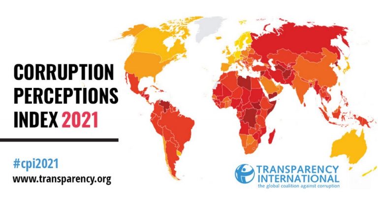 2021 CORRUPTION PERCEPTIONS INDEX REVEALS A DECADE OF STAGNATING CORRUPTION LEVELS