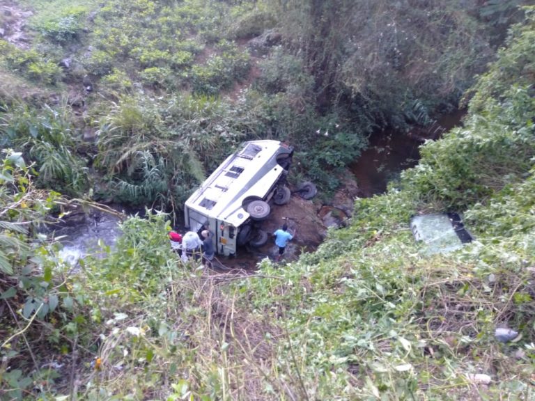 Bus falls down precipice: one dead, 16 injured￼￼