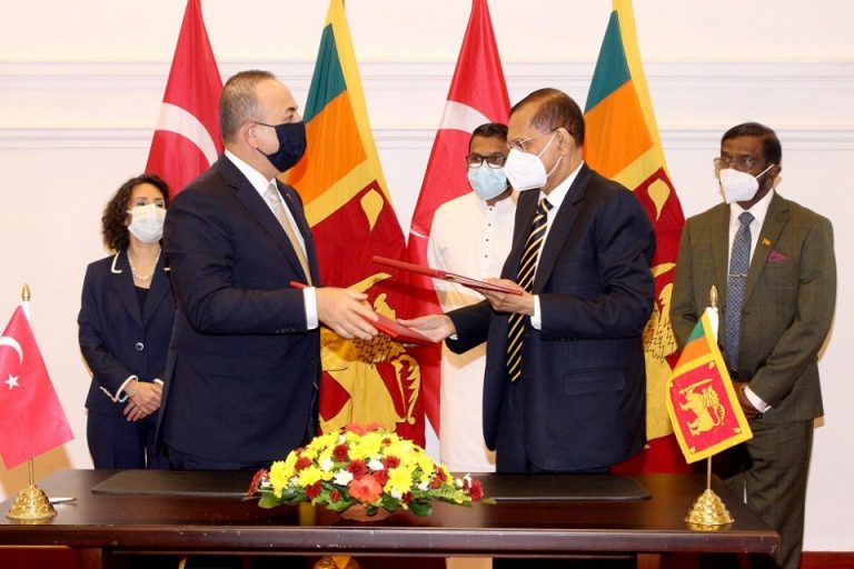 The Minister of Foreign Affairs of Turkey pays an official visit to Sri Lanka