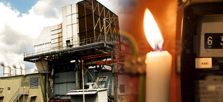 One of the generators at the Kelanitissa Power Plant temporarily shut down due to the shortage of fuel