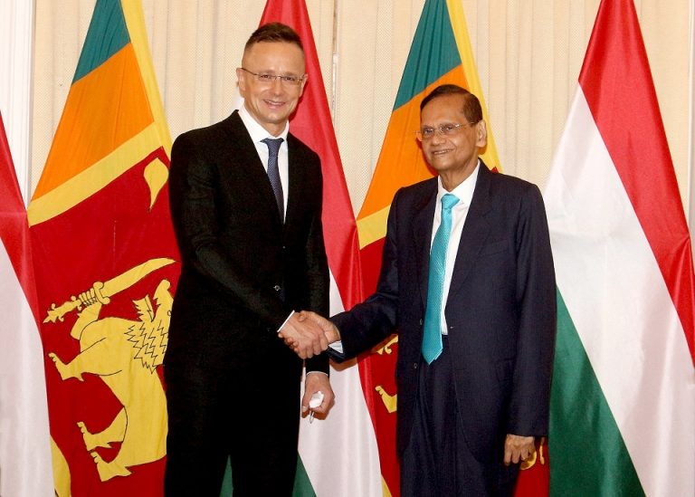 Hungarian Minister of Foreign Affairs and Trade Visits Sri Lanka