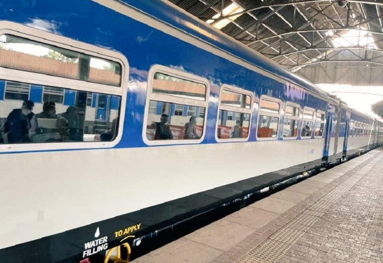 Successful trial run of an AC train supplied by India
