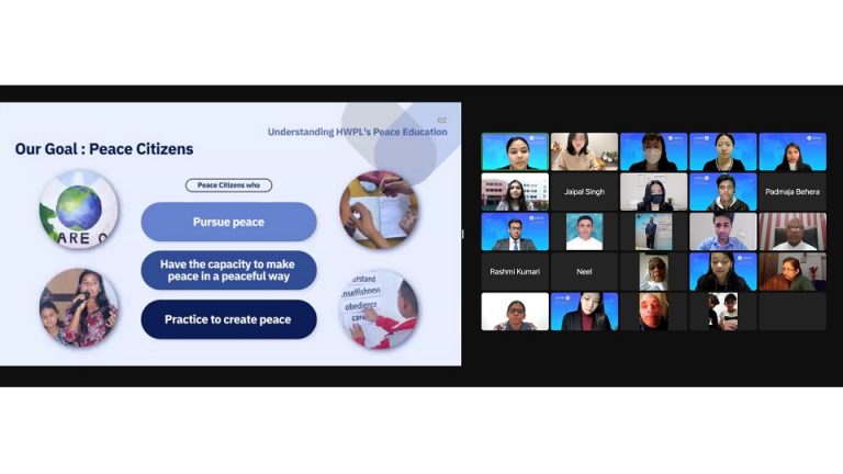 Joint Peace Education Online Webinar in India and Sri Lanka