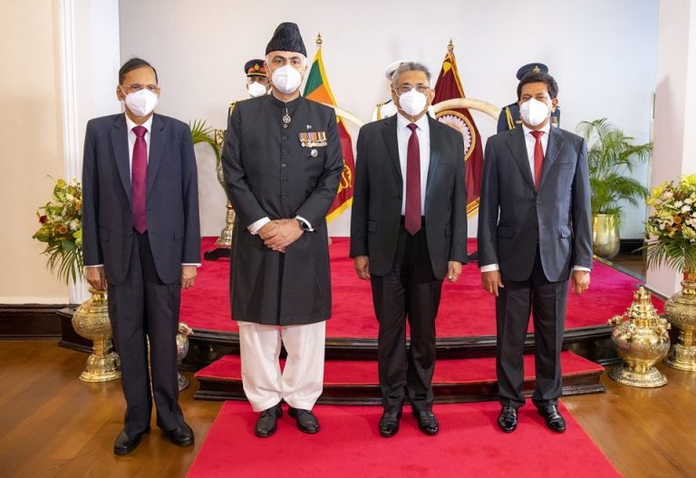 Many Foreign Ambassadors to Sri Lanka present credentials to President Rajapaksa