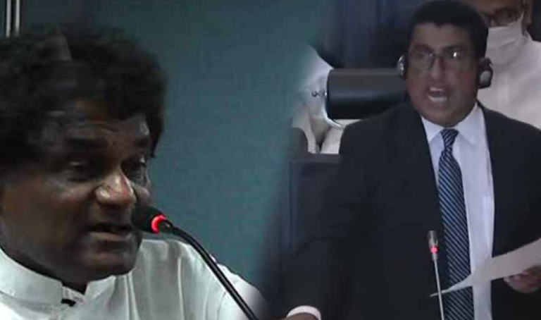 A clash between Minister Johnston Fernando and State Minister Wimalaweera Dissanayake …?