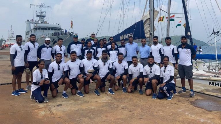 Five Indian Navy Sailing Vessels Visit Sri Lanka