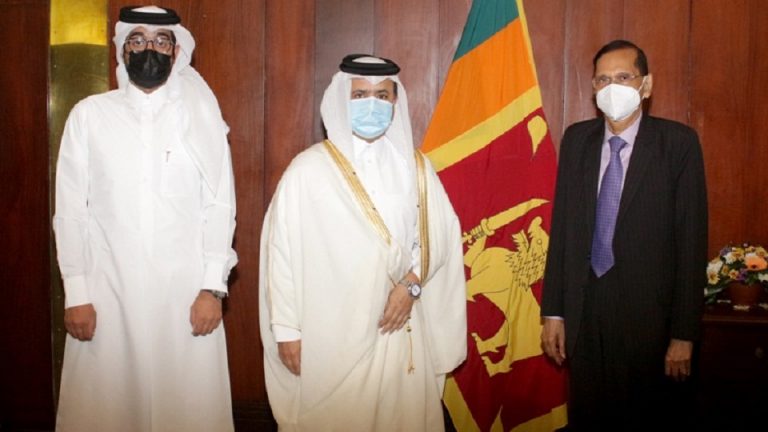 Foreign Affairs Minister Peiris and Qatar’s Ambassador Al – Sorour discuss multifaceted relations between SL and Qatar