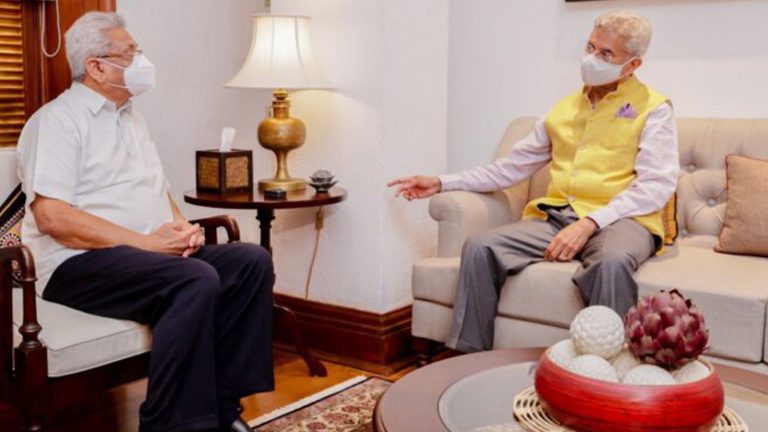 India’s External Affairs Minister Jaishankar meets with President Rajapaksa