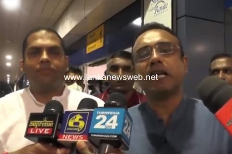 SJB MPs Harin Fernando and Manusha Nanayakkara off to Geneva in search of freedom for Ranjan Ramanayake (VIDEO)