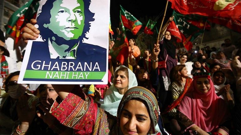 Imran Khan: Support for Pakistan PM despite likely defeat