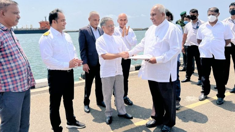 40,000 MT of diesel under Indian assistance handed over to Sri Lanka