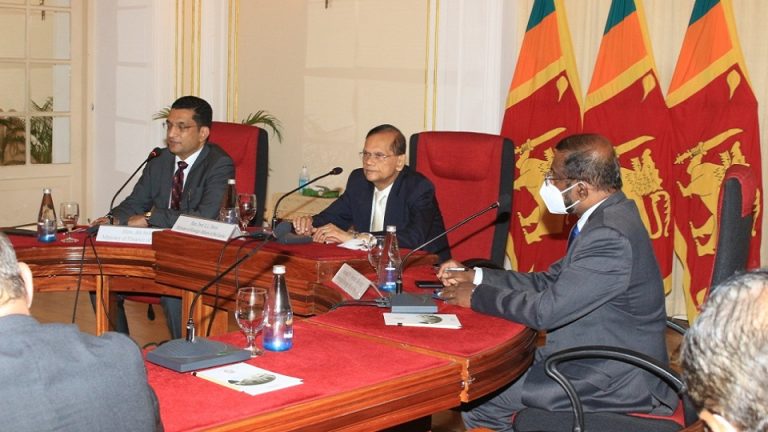 Minister of Foreign Affairs Prof. Peiris briefs donor nations
