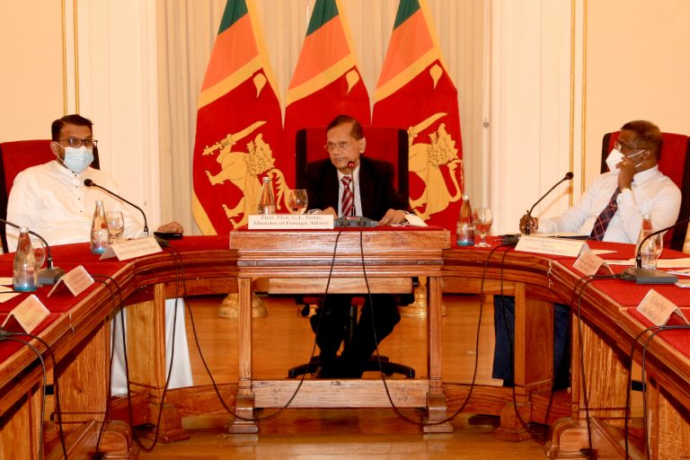 Diplomatic briefing by Foreign Minister Peiris on post conflict reconciliation and related issues