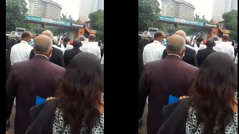 Lawyers join public protest at Galleface (VIDEO)