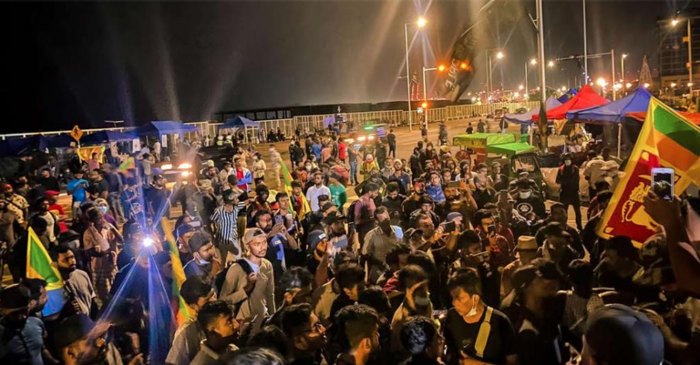 GF protesters call on the private sector to exert pressure on Rajapasa’s to resign                 