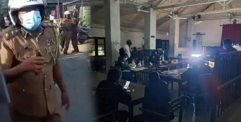 Terror at Rambukkana: Police try to fraudulently change the B report at the court!