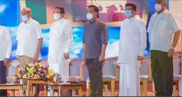 A discussion between the President and the Maithri-Wimal Alliance today regarding the all-party government