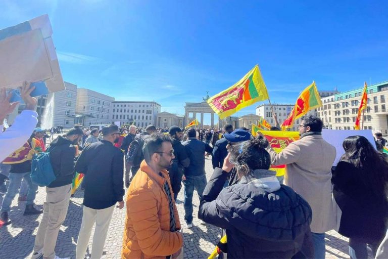 Sri Lankans in German stage protest against government (VIDEO)