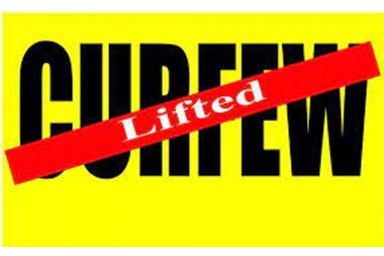 Curfew lifted – public transport resumed