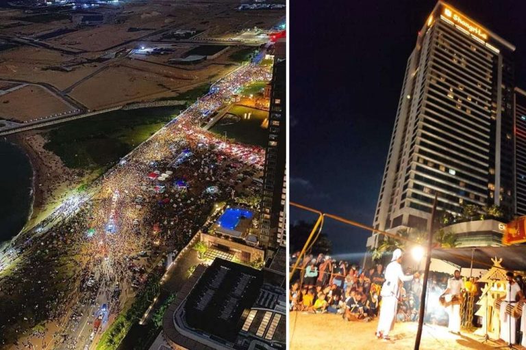 Protestors overflowing Galleface tonight (PHOTOS)
