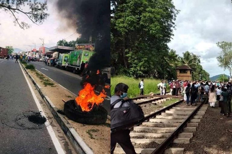 Police shooting at Rambukkana kills man. 11 hospitalised