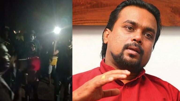 People raid former Minister Weerawansa’s residence!