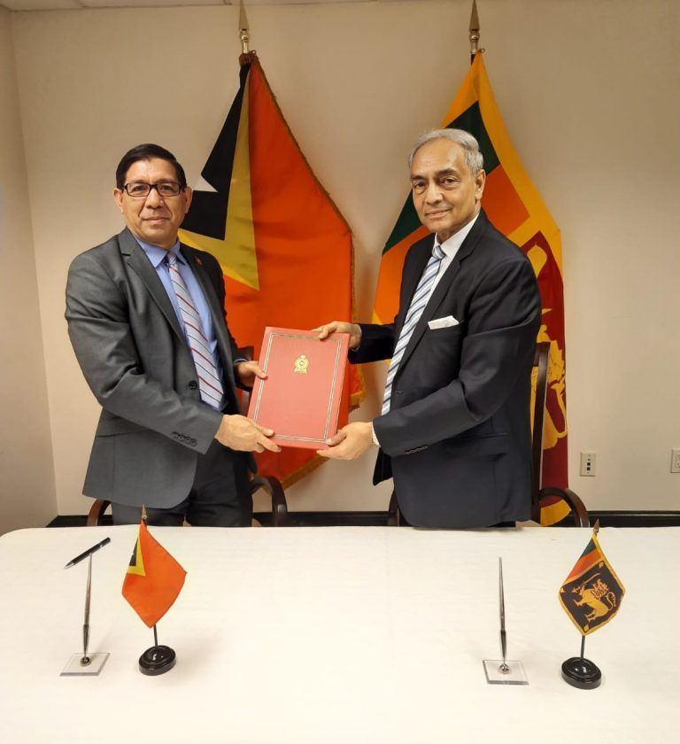 Establishment of Diplomatic Relations between Sri Lanka and the Democratic Republic of Timor-Leste