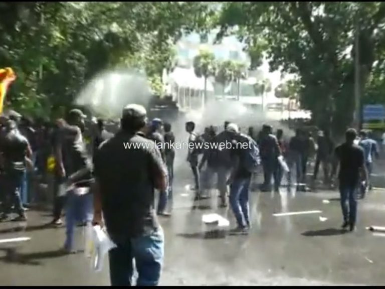 Police launch tear gas and water cannons at HND students (VIDEO)