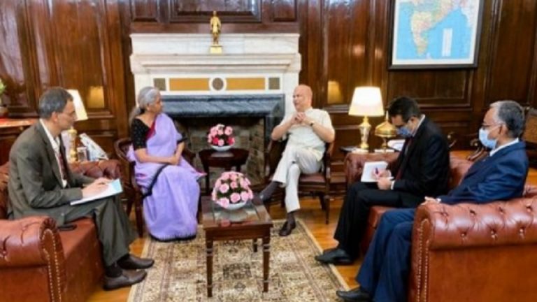 SL High Commissioner to India Moragoda meets with Indian Finance Minister Sitharaman for economic cooperation