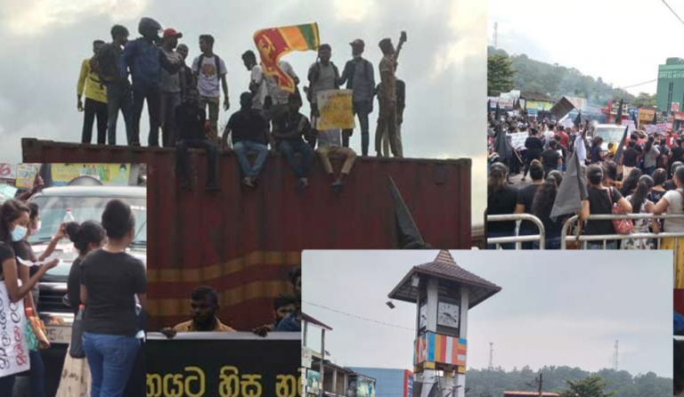 Hartal commenced. Workers take to the streets. (PHOTOS)
