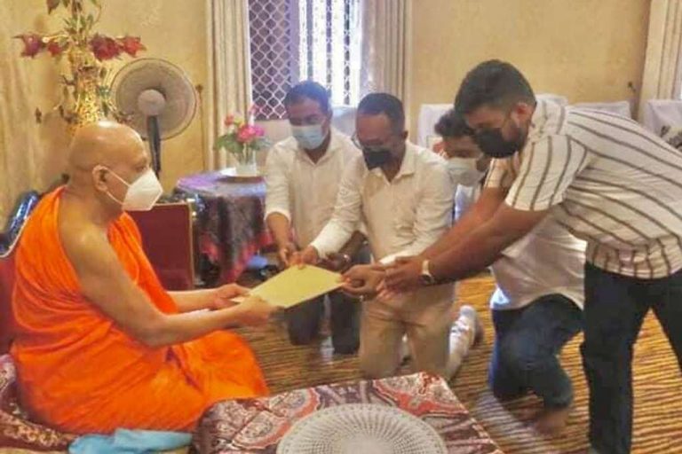 Youths of the Struggle urge Chief Prelates to deprive titles of Rajapaksa Family