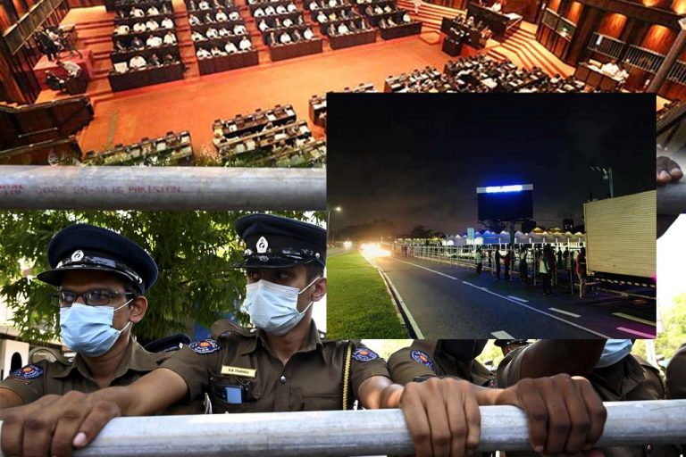 Today’s Parliament sitting very critical. Heavy Police guard around premises