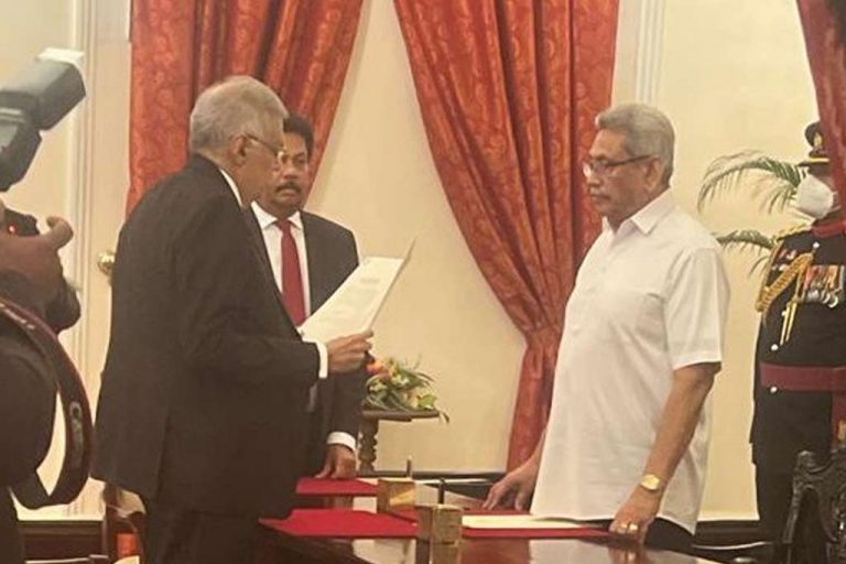 Extraordinary gazette declaring RW as Prime Minister issued