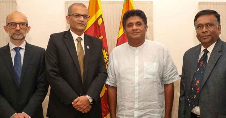 Sajith meets representatives of the World Food Program to discuss the food crisis in Sri Lanka
