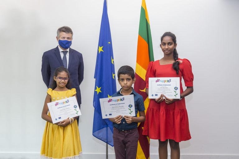 European Union promotes ‘Art for Peace’ among children in Sri Lanka and the Maldives