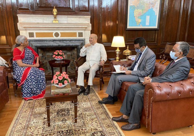 Finance Minister of India assures her fullest support to the economic recovery process in Sri Lanka