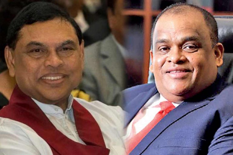 Meeting between Basil Rajapaksa and Dhammika Perera today!