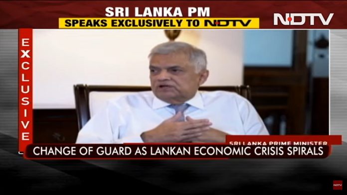 ranil on ndtv