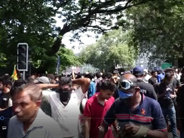 Massive crowds surrounded the President’s house