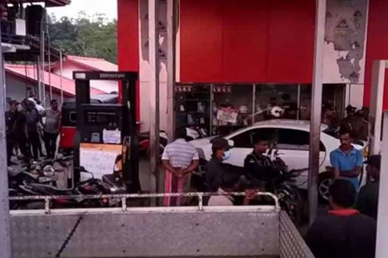 Knife attack at fuel station injures soldier