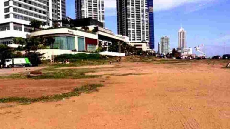 Damage caused to Galleface due to ‘Aragalaya’ amounts to Rs. 5 mn