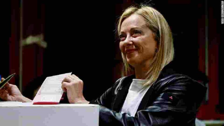 Giorgia Meloni claims victory to become Italy’s most far-right prime minister since Mussolini