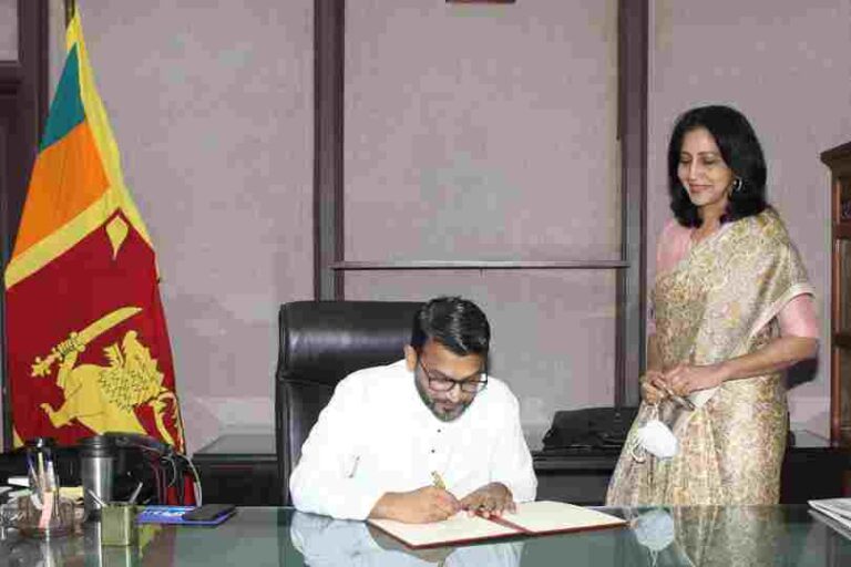 State Minister of Foreign Affairs Tharaka Balasuriya assumes duties