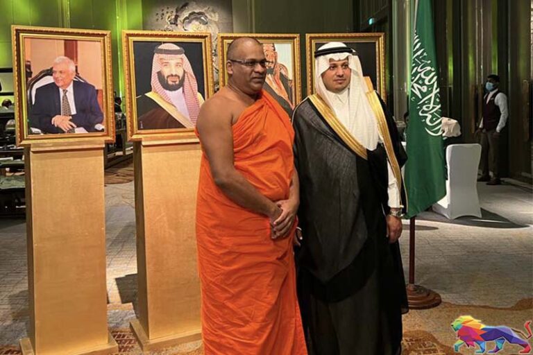 Gnanasara thero invited to the Saudi national day event