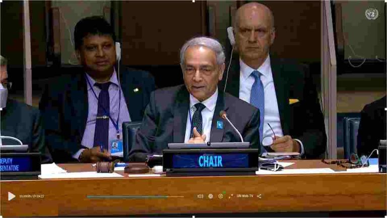 Mohan Pieris appointed as the Chair of the United Nations First Committee