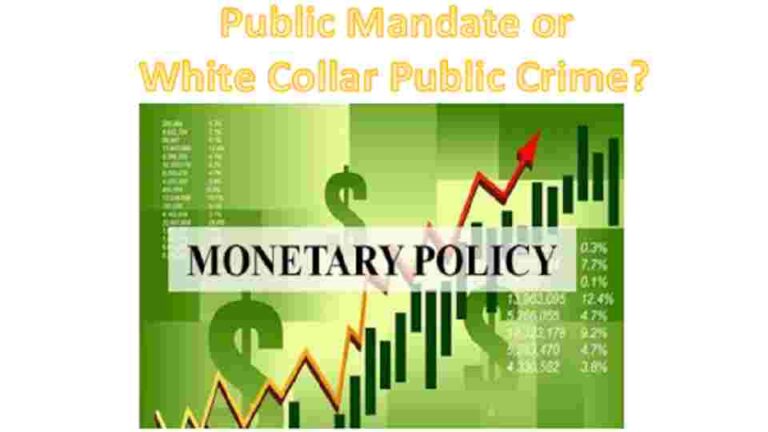 Sri Lankan Monetary Policy – A White Collar Public Crime?