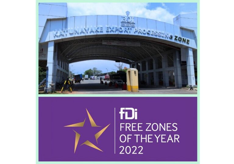 BOI Katunayake EPZ clinches fDi Intelligence’s Free Zones Award