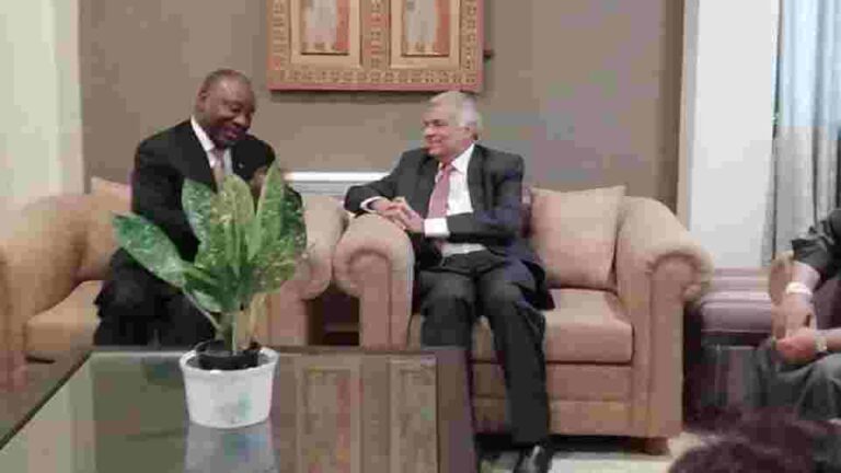South Africa’s President Ramaphosa arrives in Sri Lanka!